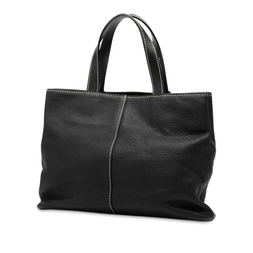 Burberry Leather Tote Black Leather Good condition - Back View