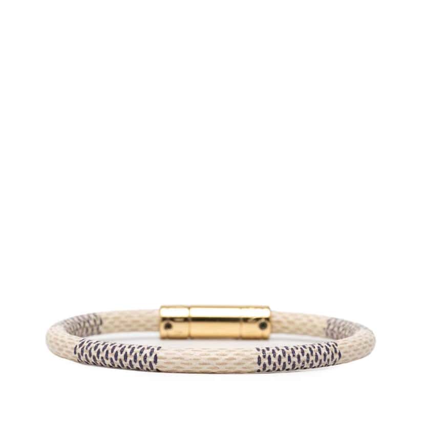 Louis Vuitton Damier Azur Keep It Bracelet White Very good condition - Inside View