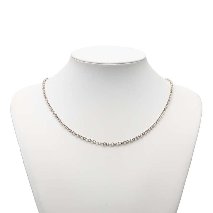 Gucci Sterling Silver Chain Necklace Silver Silver Very good condition - Model View