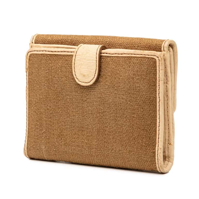 Celine Canvas Patches Wallet Brown Canvas Good condition - Back View