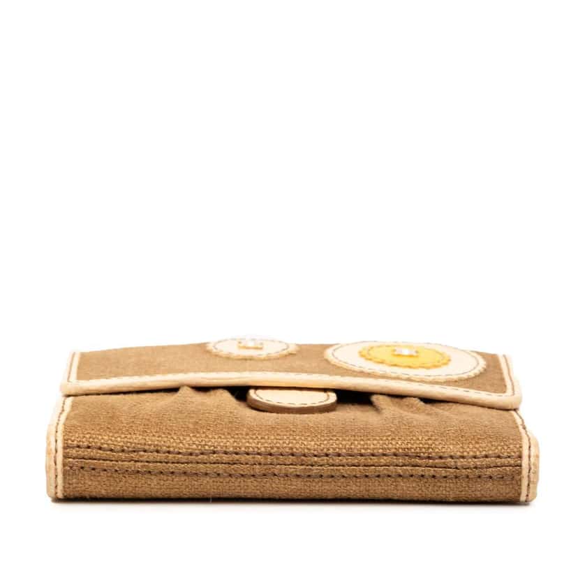 Celine Canvas Patches Wallet Brown Canvas Good condition - Inside View