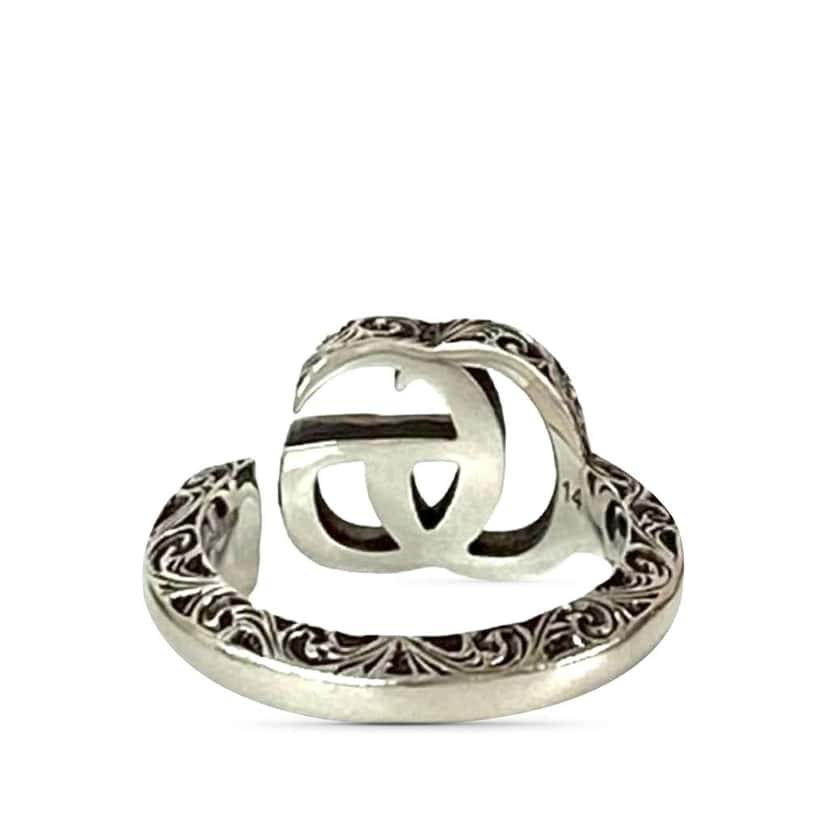 Gucci Sterling Silver GG Marmont Key Ring Silver Silver Good condition - Inside View