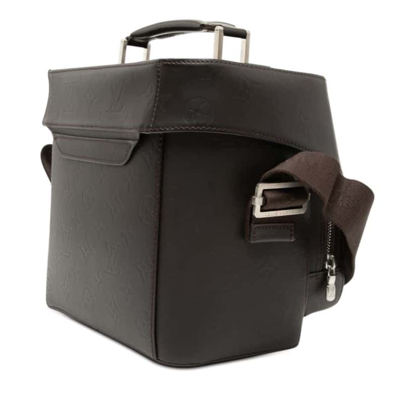 Louis Vuitton Monogram Glace Charly Brown Leather Good condition - Back View