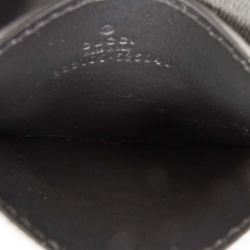 Gucci Guccissima Card Holder Black Leather Very good condition - Model View