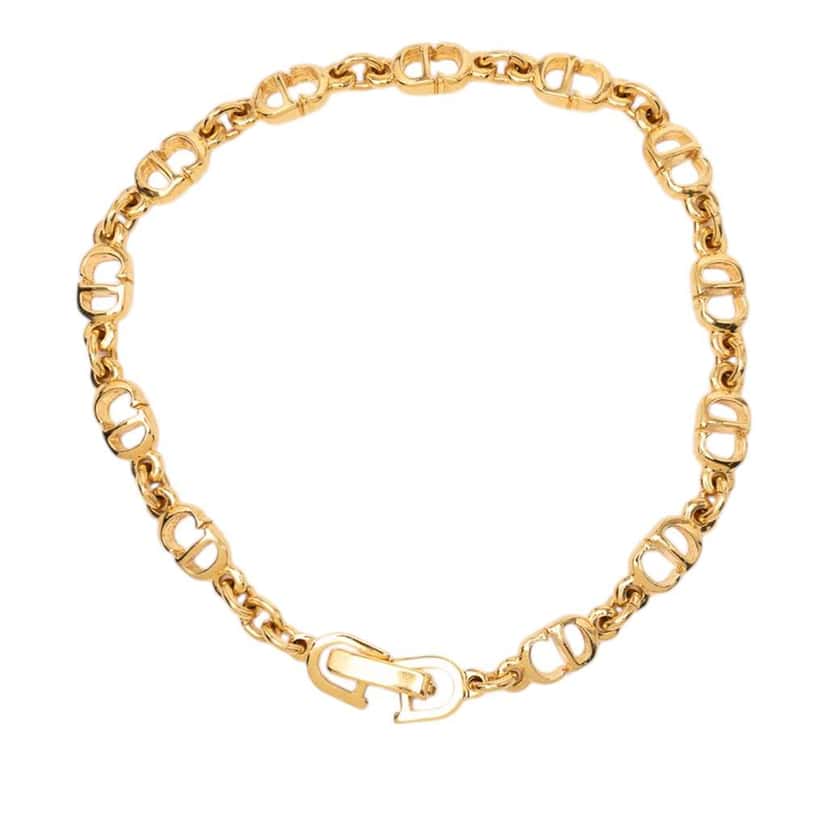 Dior Gold Plated CD Logo Bracelet Gold Metal Good condition - Inside View