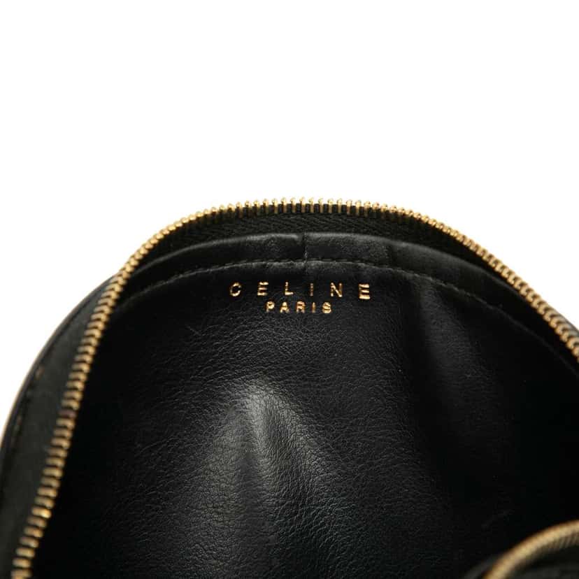 Celine Macadam Coated Canvas Pouch Black Canvas Good condition - Box View