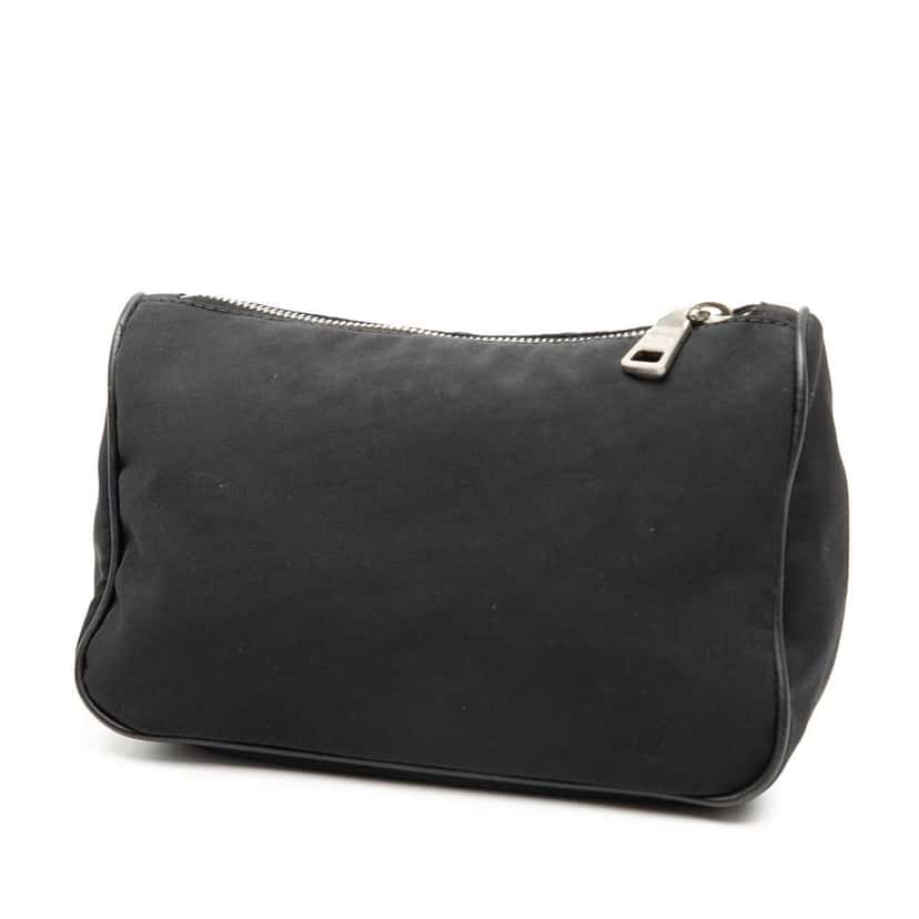 Prada Tessuto Zip Pouch Black Very good condition - Back View