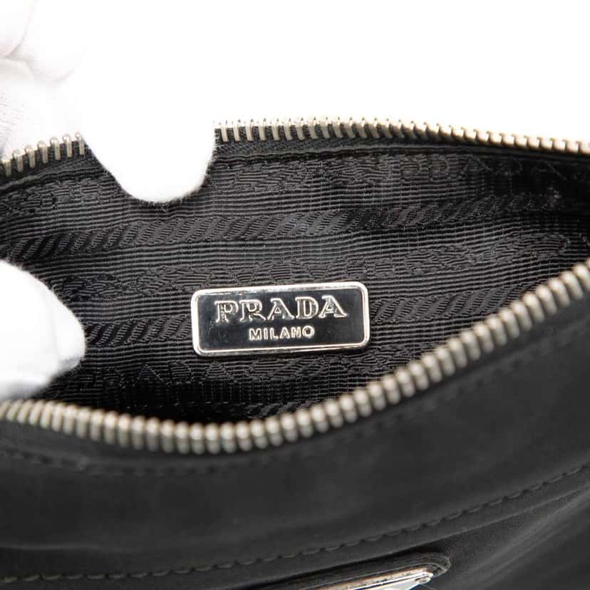 Prada Tessuto Zip Pouch Black Very good condition - Box View