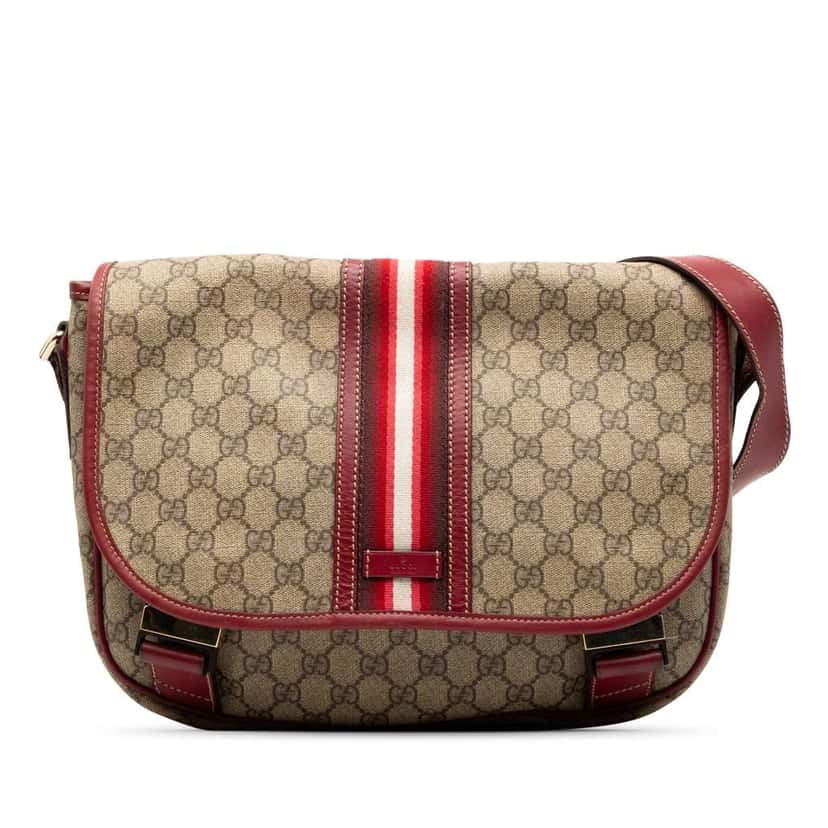Gucci GG Supreme Web Crossbody Beige Good condition - Front View