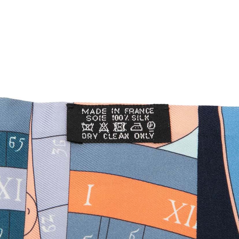 Hermès Astrologie Nouvelle Silk Twilly Scarf Blue Silk Good condition - Model View