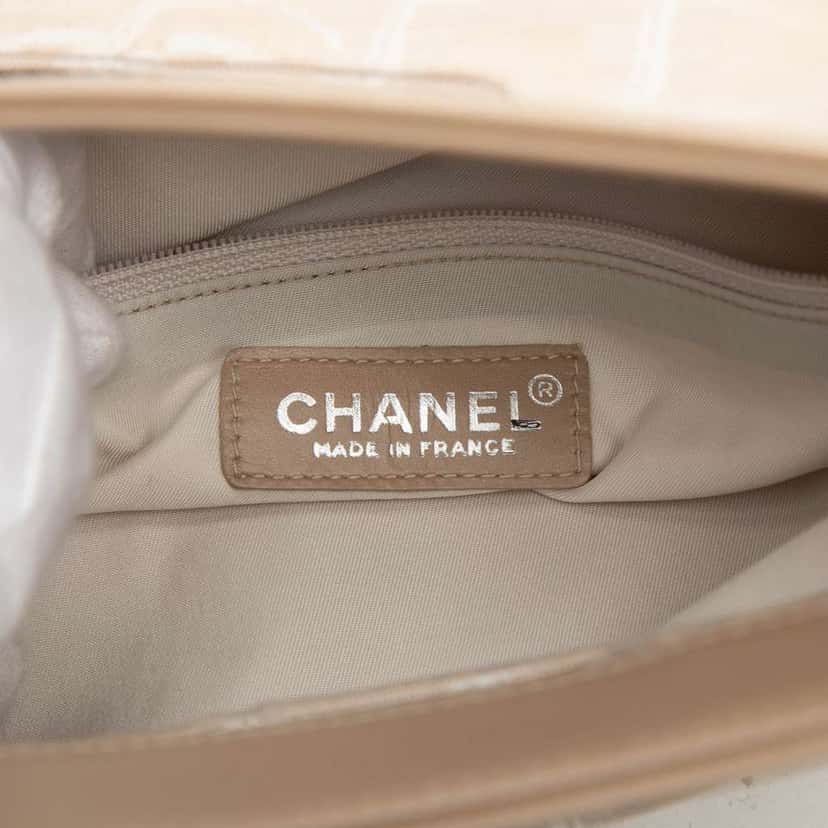 Chanel New Travel Line Nylon Handbag Beige Good condition - Box View