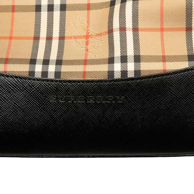 Burberry Haymarket Check Canvas Tote Beige Very good condition - Box View