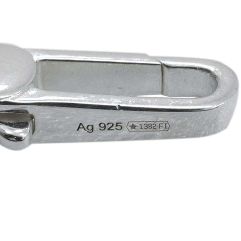 Gucci Sterling Silver Interlocking G Pendant Bracelet Silver Silver Very good condition - Back View