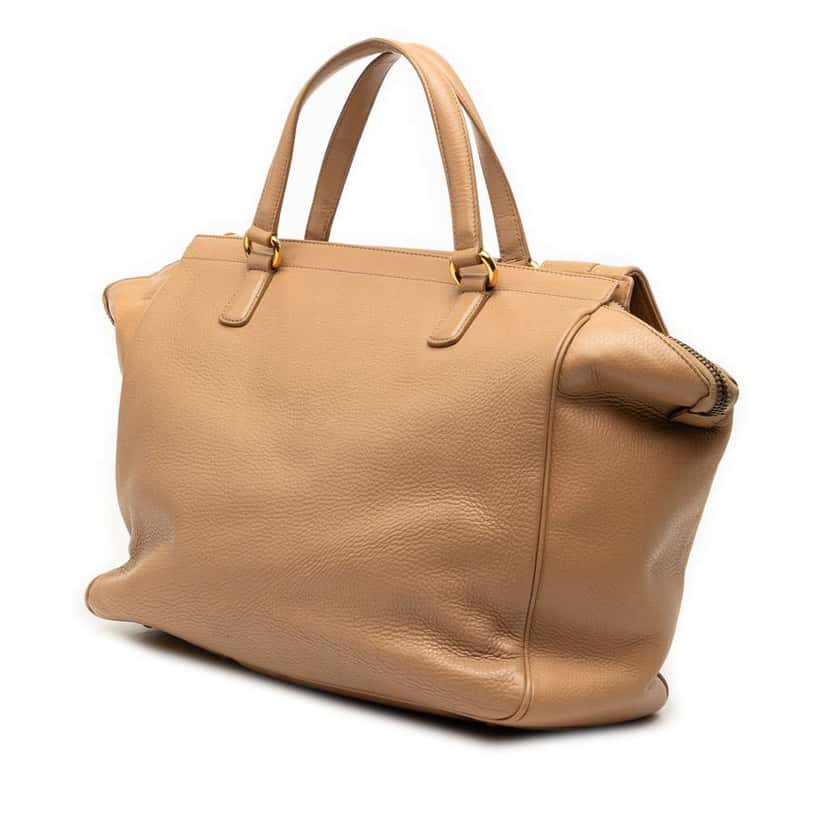 Gucci Medium Leather 1973 Handbag Brown Leather Good condition - Back View