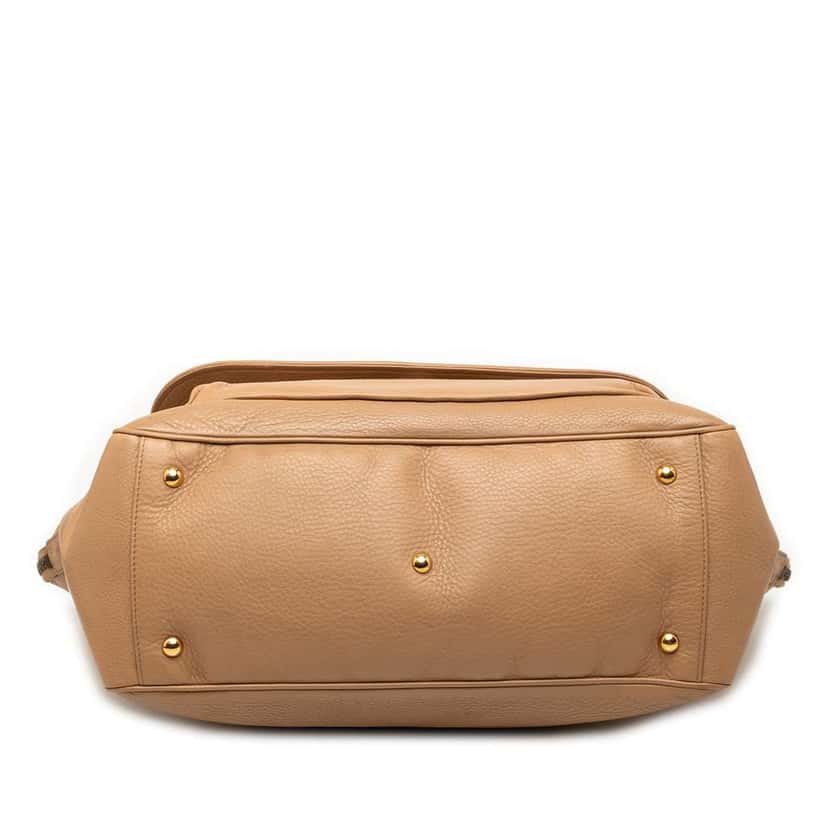 Gucci Medium Leather 1973 Handbag Brown Leather Good condition - Inside View