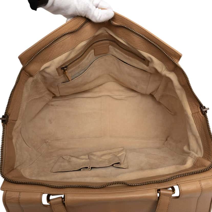 Gucci Medium Leather 1973 Handbag Brown Leather Good condition - Model View