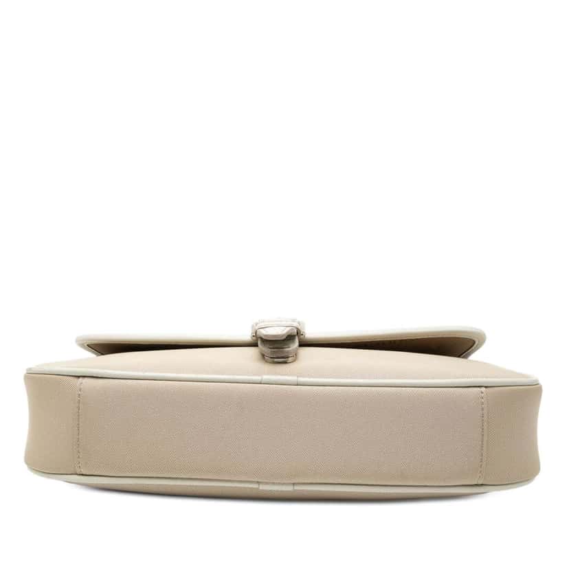 Burberry Nova Check Trimmed Canvas Shoulder Bag Beige Good condition - Inside View