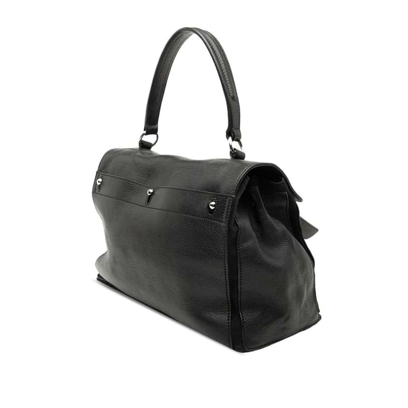 Saint Laurent Medium Leather Muse Two Satchel Black Leather Good condition - Back View