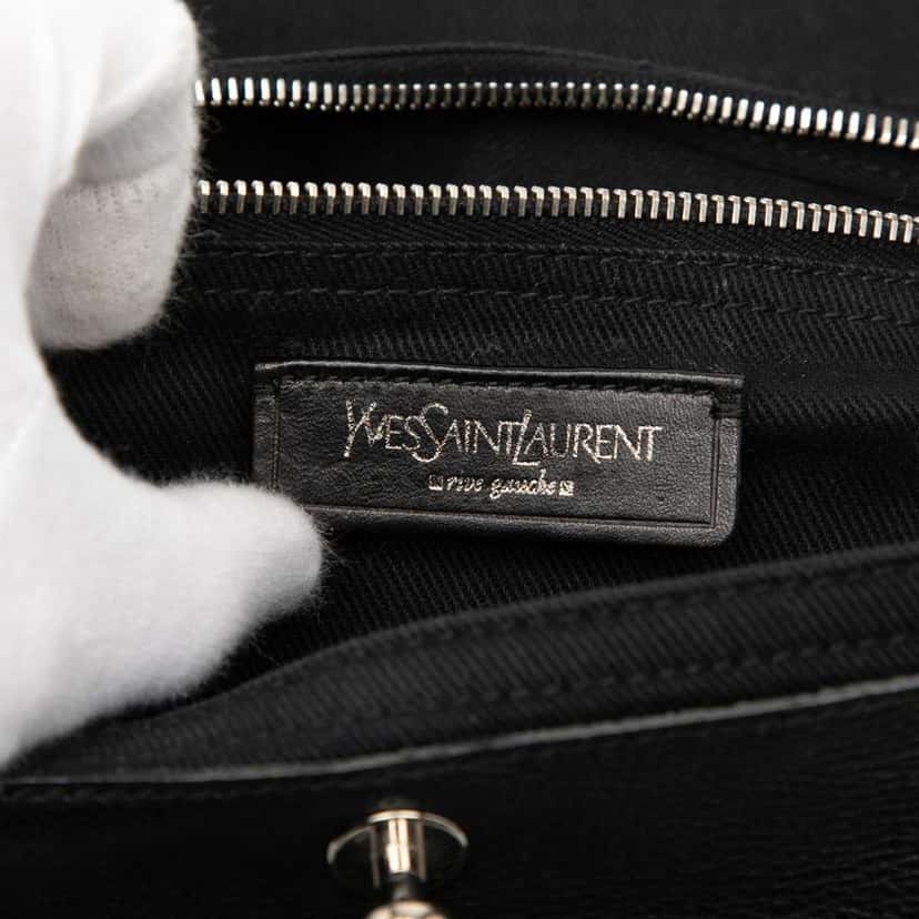 Saint Laurent Medium Leather Muse Two Satchel Black Leather Good condition - Box View