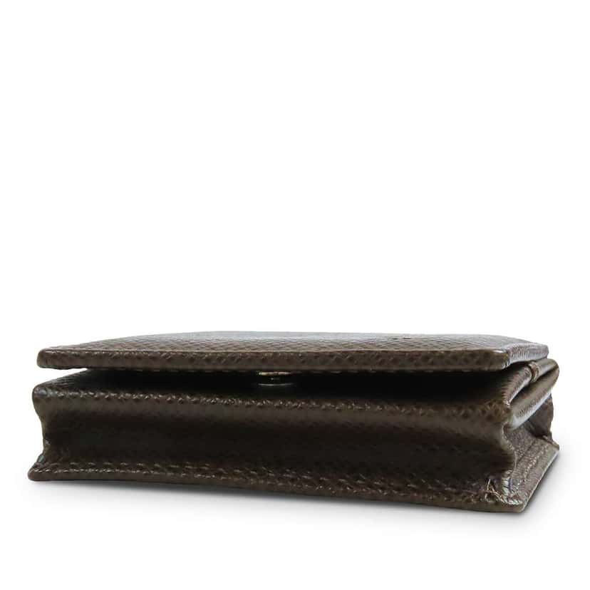 Louis Vuitton Taiga Porte Monnaie Boite Coin Case Brown Leather Very good condition - Inside View