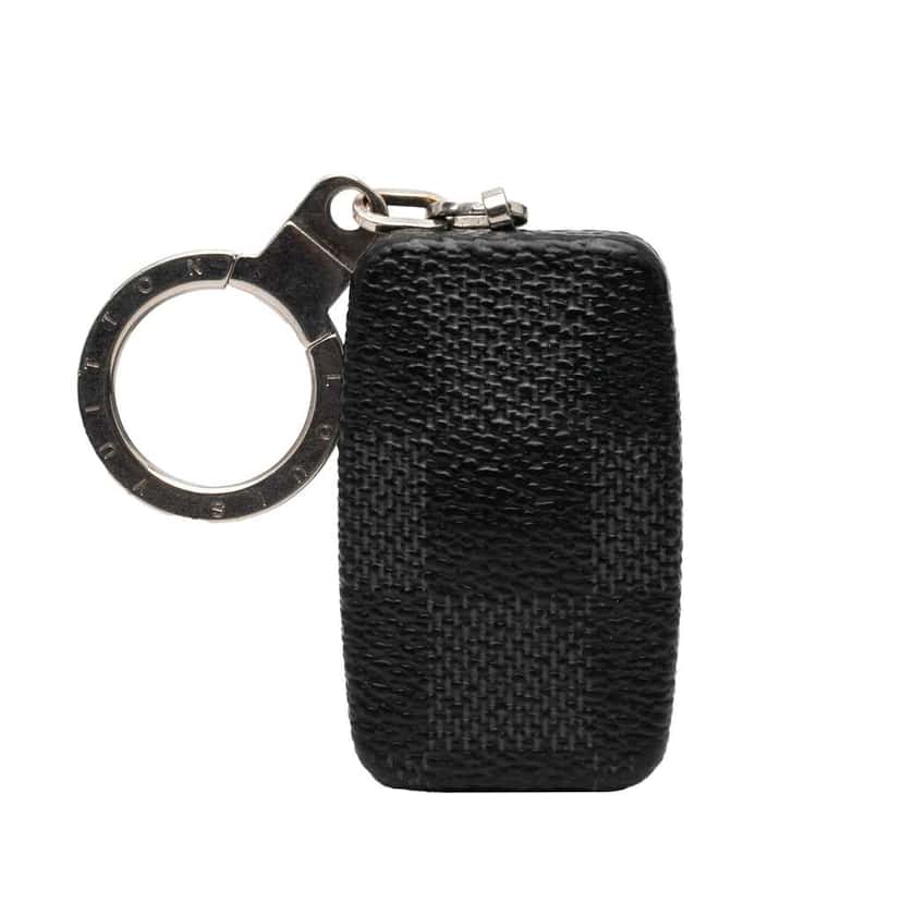 Louis Vuitton Damier Graphite Astropill Key Chain Black Good condition - Front View