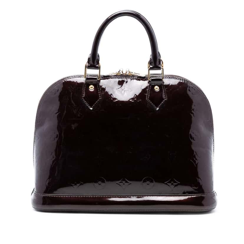 Louis Vuitton Monogram Vernis Alma PM Purple Leather Very good condition - Front View