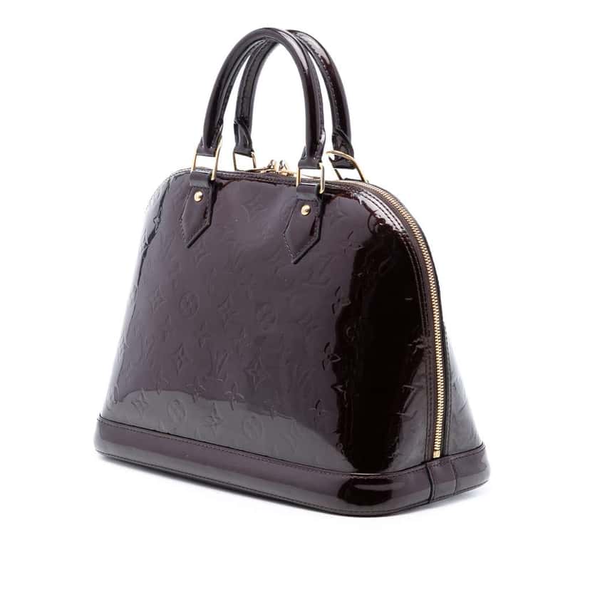 Louis Vuitton Monogram Vernis Alma PM Purple Leather Very good condition - Back View