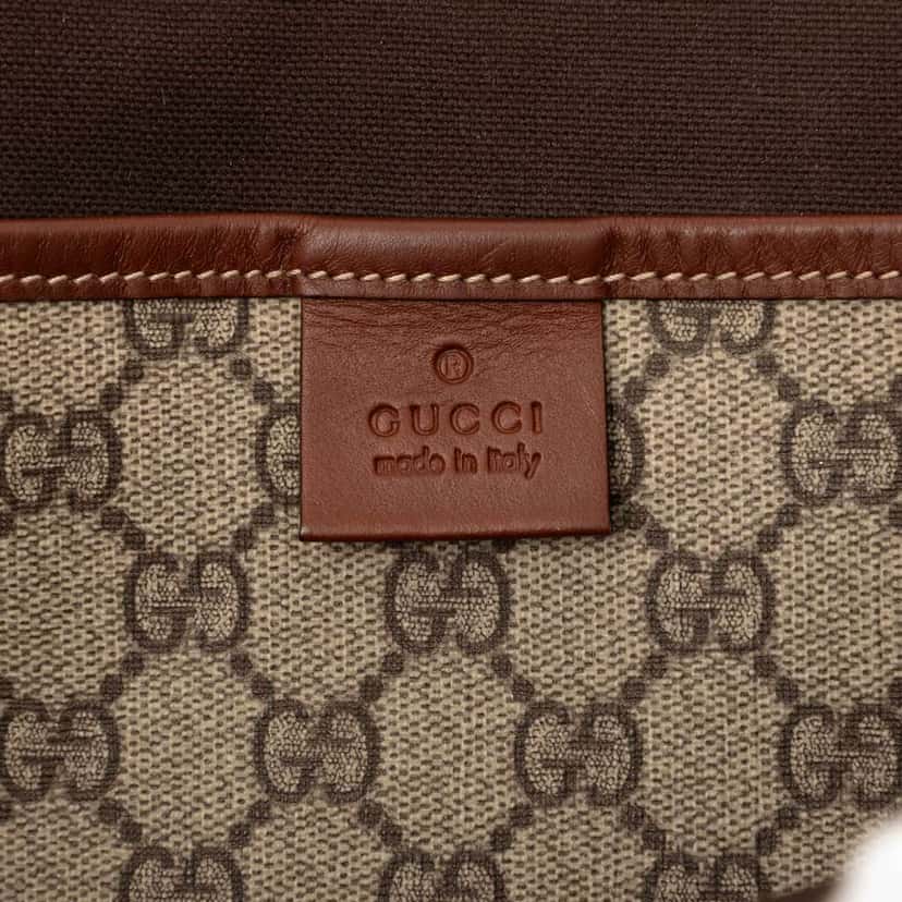 Gucci GG Supreme Web Tote Beige Good condition - Box View
