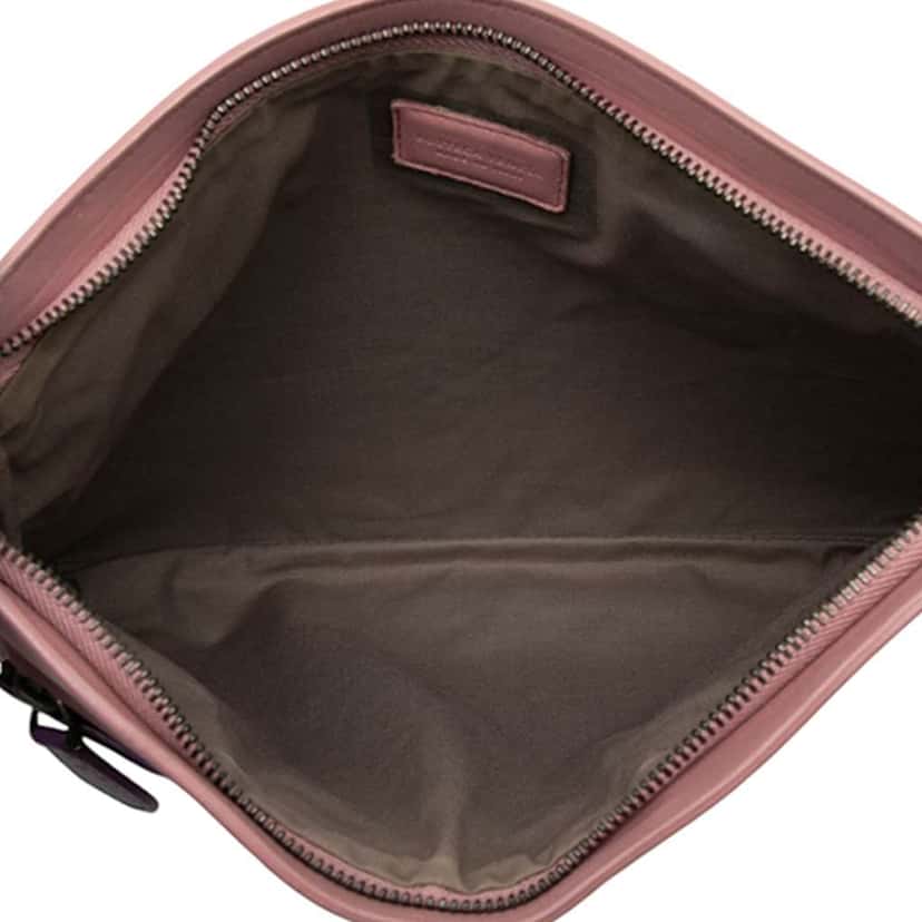 Bottega Veneta Bicolor Nappa Intrecciato Wristlet Clutch Purple Leather Good condition - Model View