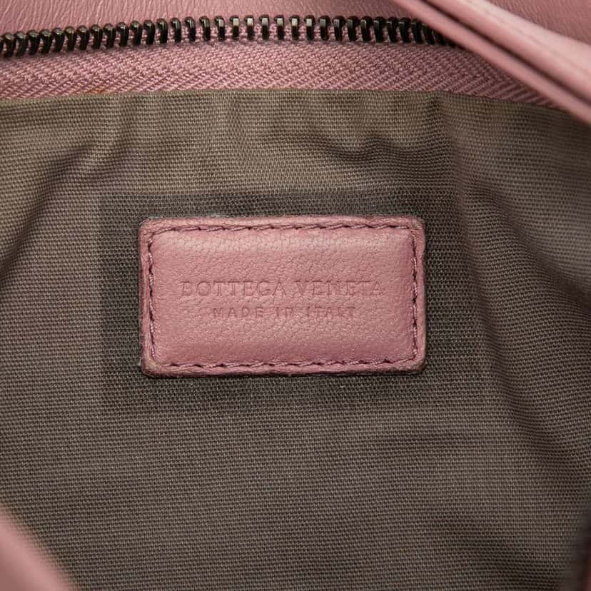 Bottega Veneta Bicolor Nappa Intrecciato Wristlet Clutch Purple Leather Good condition - Box View