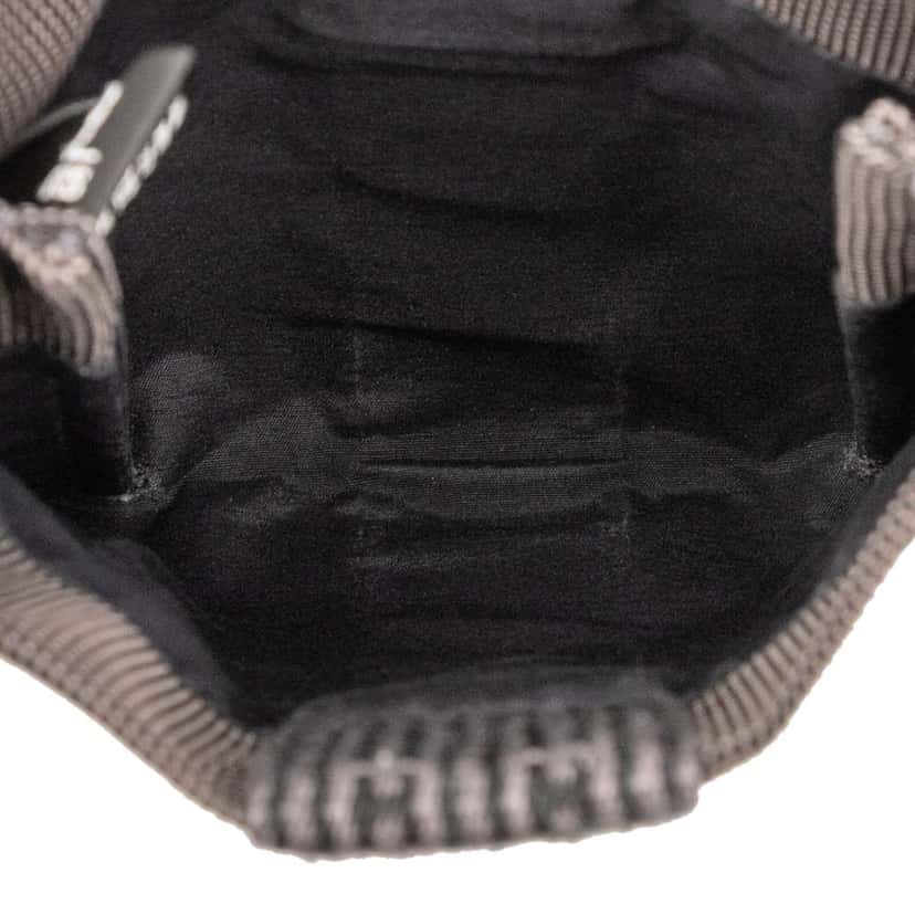 Hermès Canvas Herline Pochette Grey Polyester Good condition - Model View