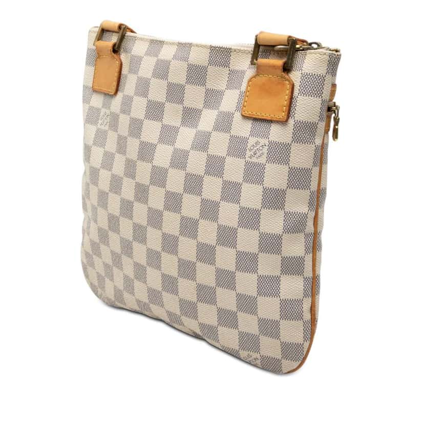 Louis Vuitton Damier Azur Pochette Bosphore White Good condition - Back View