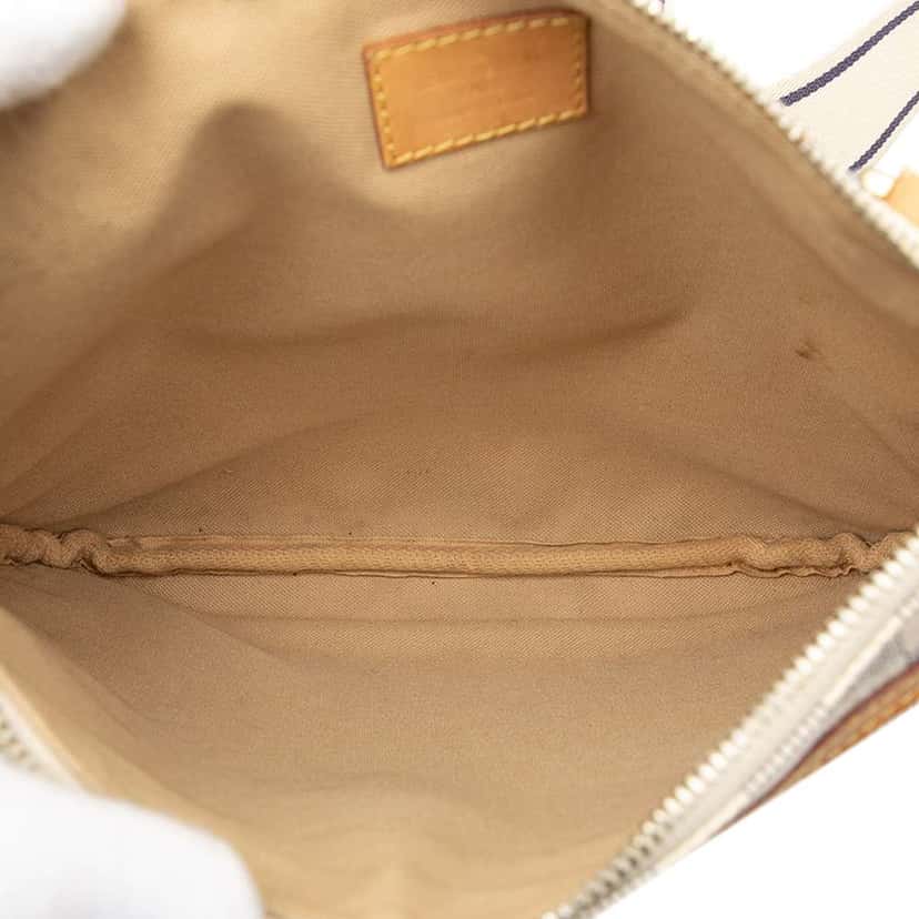 Louis Vuitton Damier Azur Pochette Bosphore White Good condition - Model View