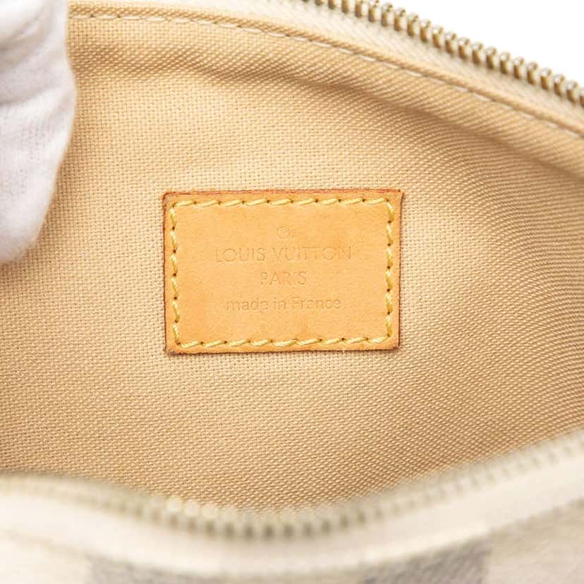 Louis Vuitton Damier Azur Pochette Bosphore White Good condition - Box View