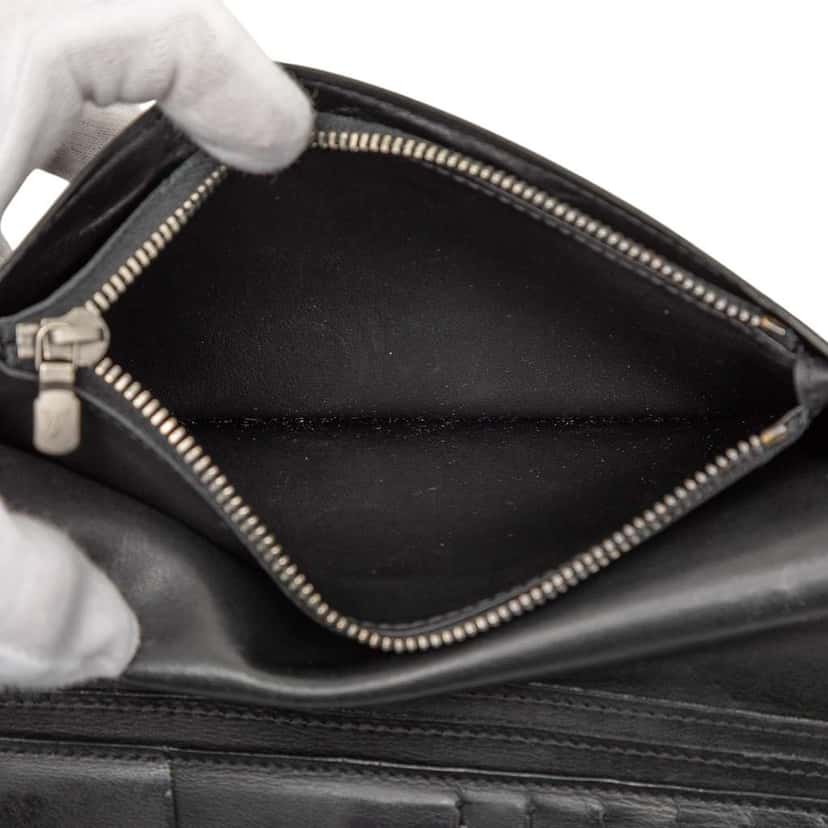 Louis Vuitton Damier Infini Portefeuille Brazza Black Leather Very good condition - Box View