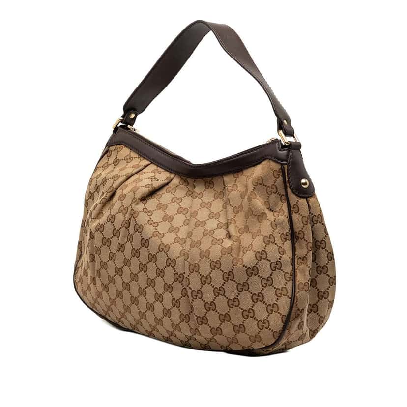 Gucci GG Canvas Sukey Shoulder Bag Beige Good condition - Back View