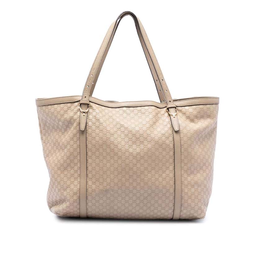 Gucci Microguccissima Nice Tote Beige Leather Good condition - Front View