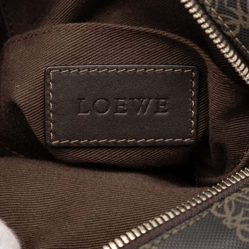 Loewe Anagram Coated Canvas Crossbody Brown Canvas Good condition - Box View