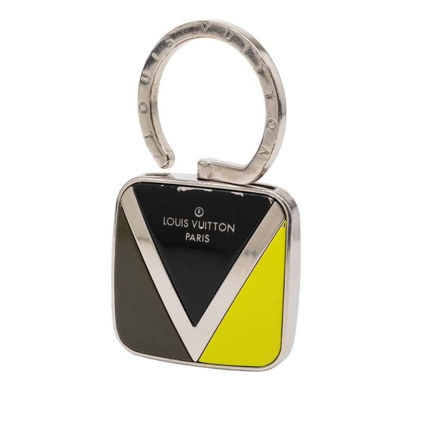 Louis Vuitton Gaston V Twist Key Chain Silver Brass Fair condition - Inside View