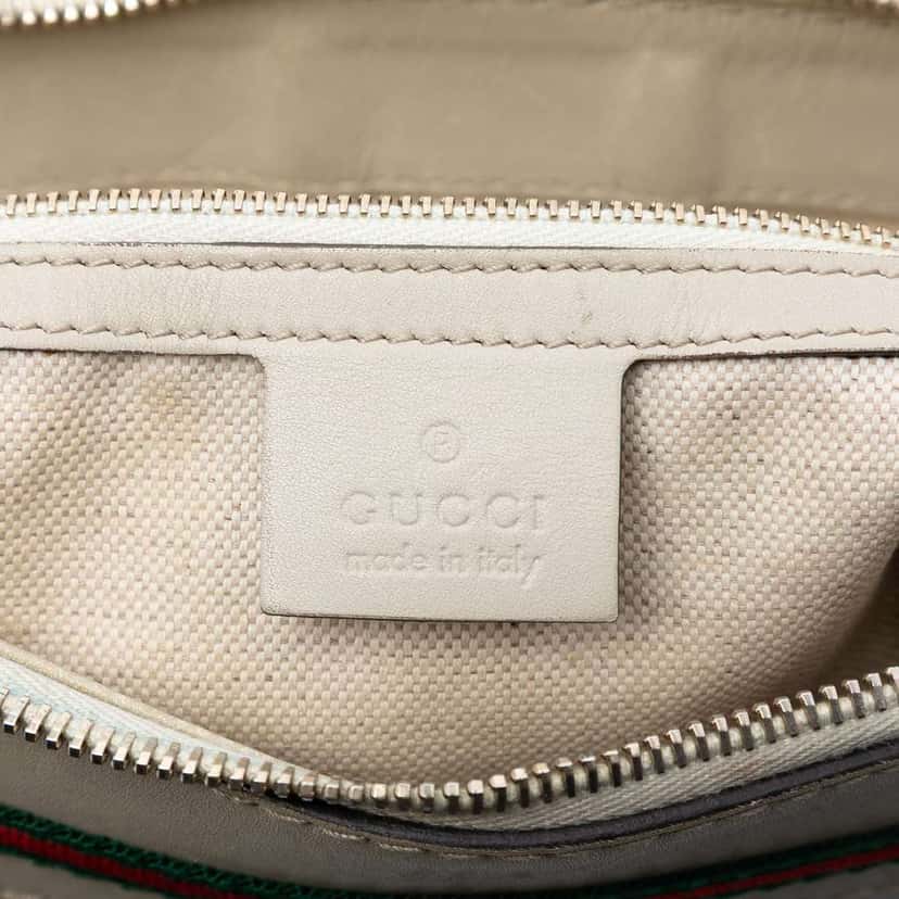Gucci GG Canvas Web Mayfair Crossbody Beige Good condition - Box View