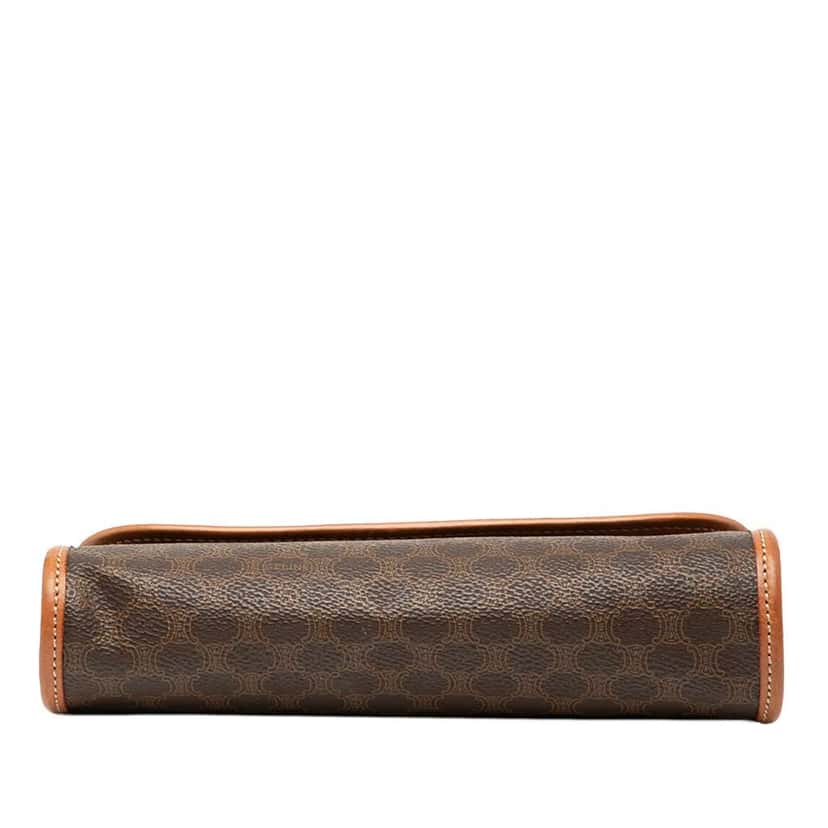Celine Macadam Coated Canvas Clutch Brown Canvas Good condition - Inside View