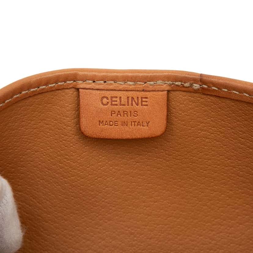 Celine Macadam Coated Canvas Clutch Brown Canvas Good condition - Box View