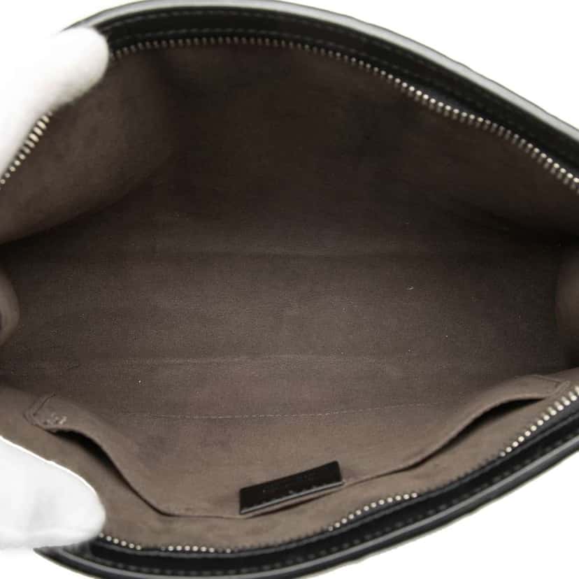 Gucci Guccissima Web Clutch Black Leather Good condition - Model View