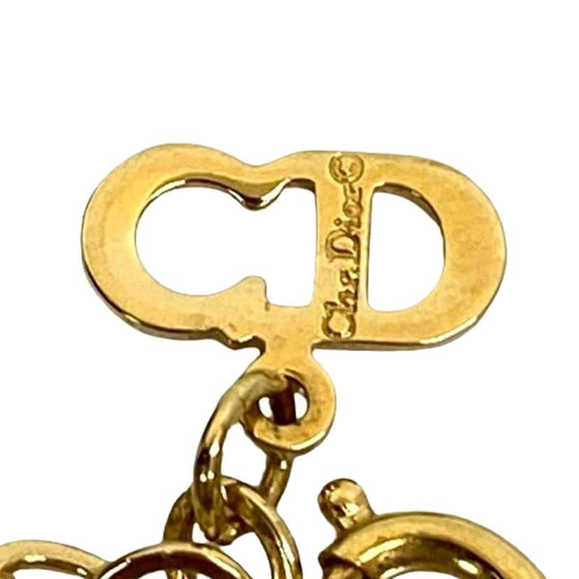Dior Gold Plated CD Logo Pendant Necklace Gold Metal Good condition - Inside View