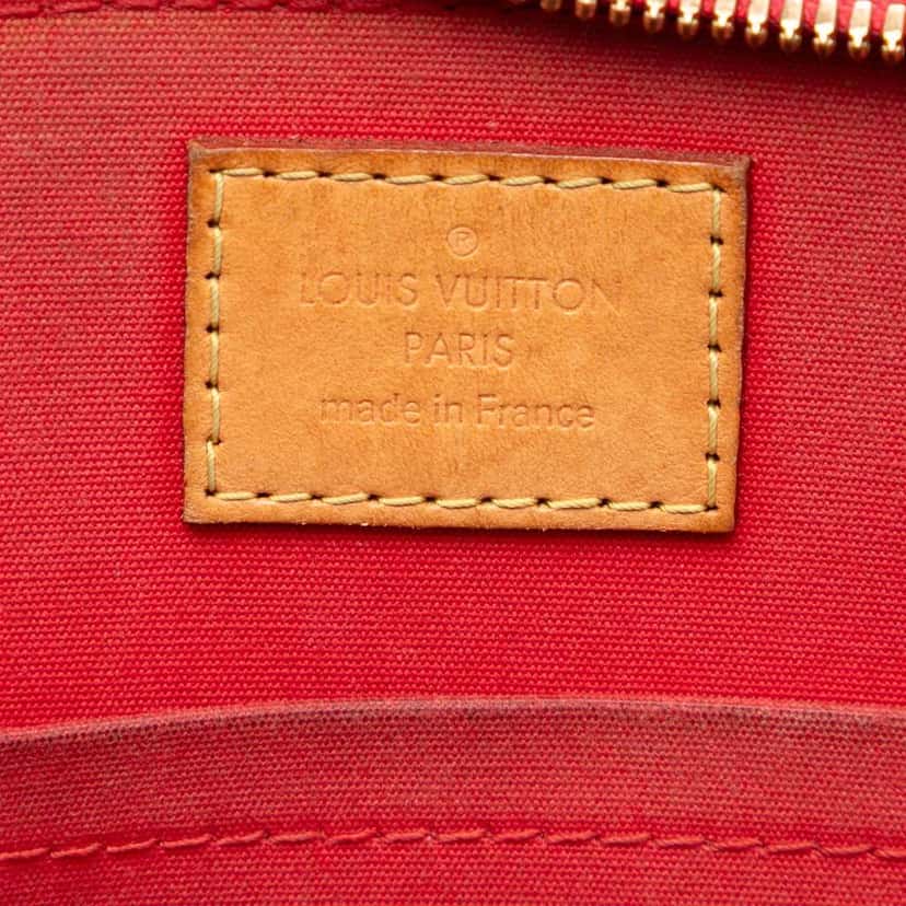 Louis Vuitton Monogram Vernis Alma BB Red Leather Good condition - Box View