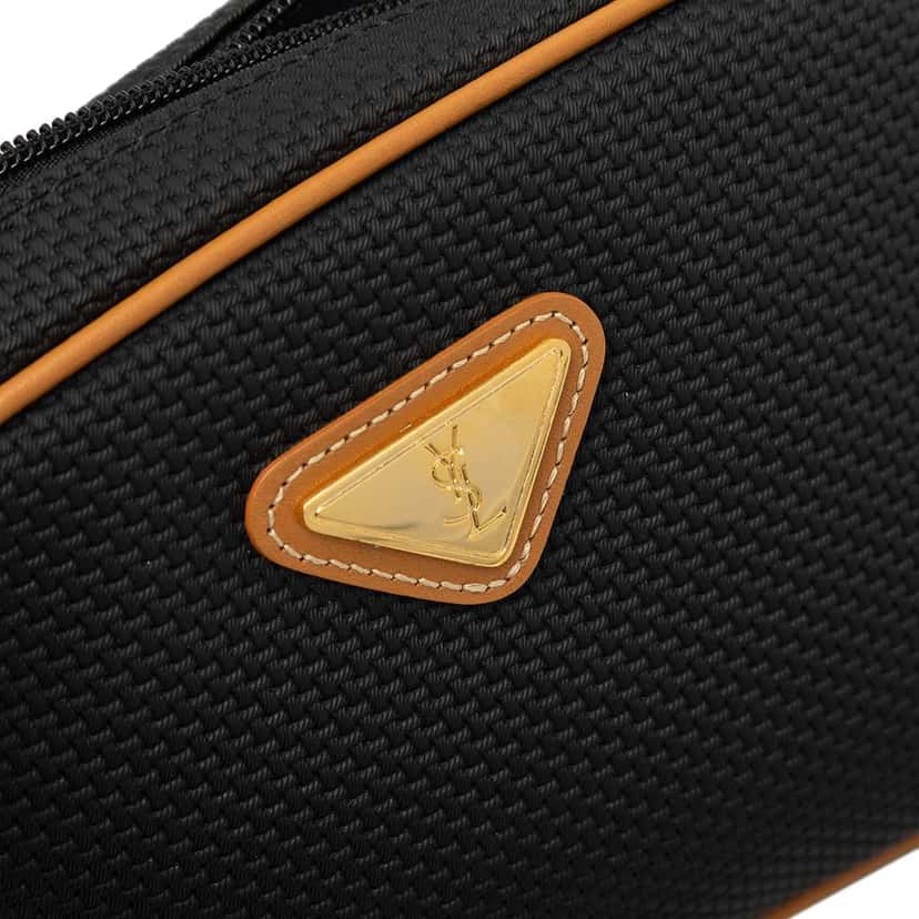 Saint Laurent Coated Canvas Pouch Black Canvas Good condition - Box View
