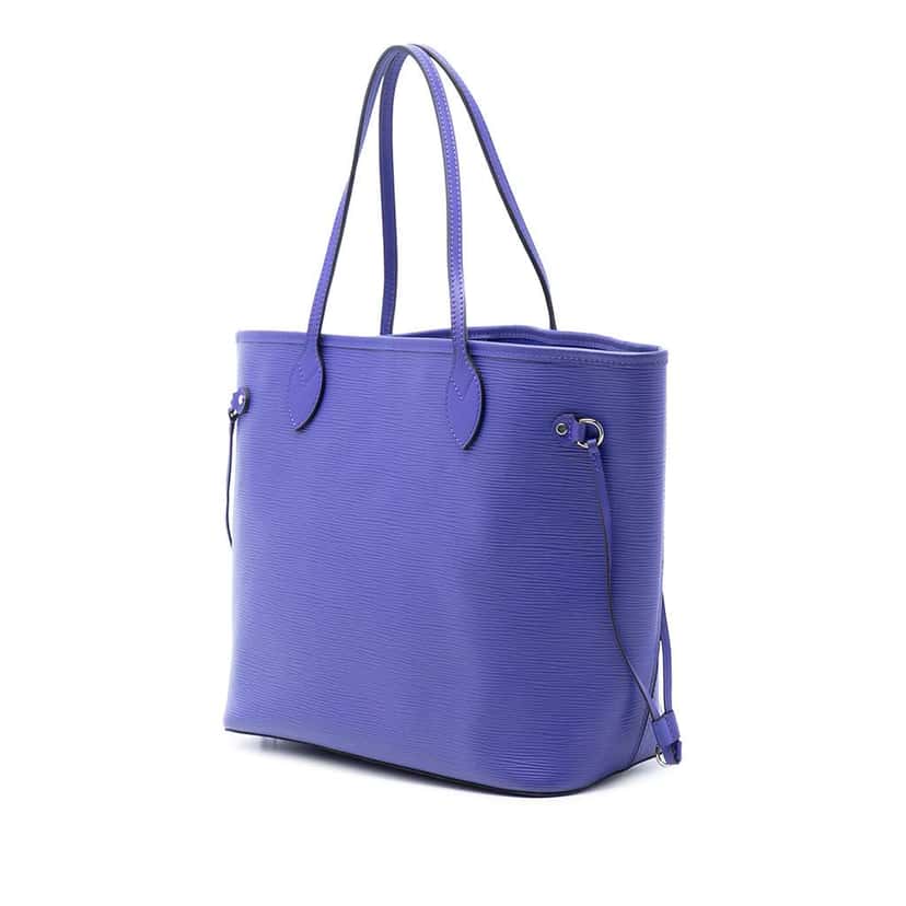 Louis Vuitton Epi Neverfull MM Purple Leather Good condition - Back View