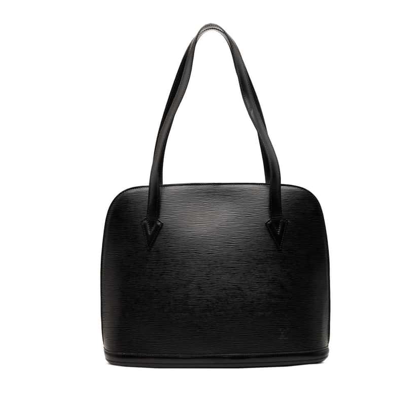 Louis Vuitton Epi Lussac Black Leather Good condition - Front View