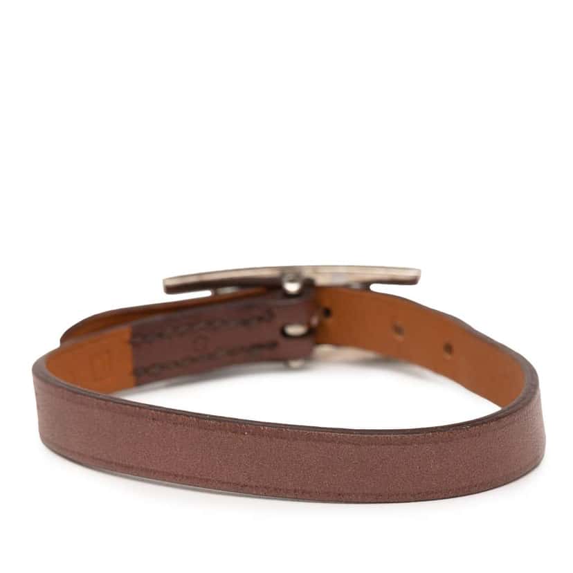 Hermès Swift Behapi Single Tour Bracelet Brown Leather Good condition - Inside View