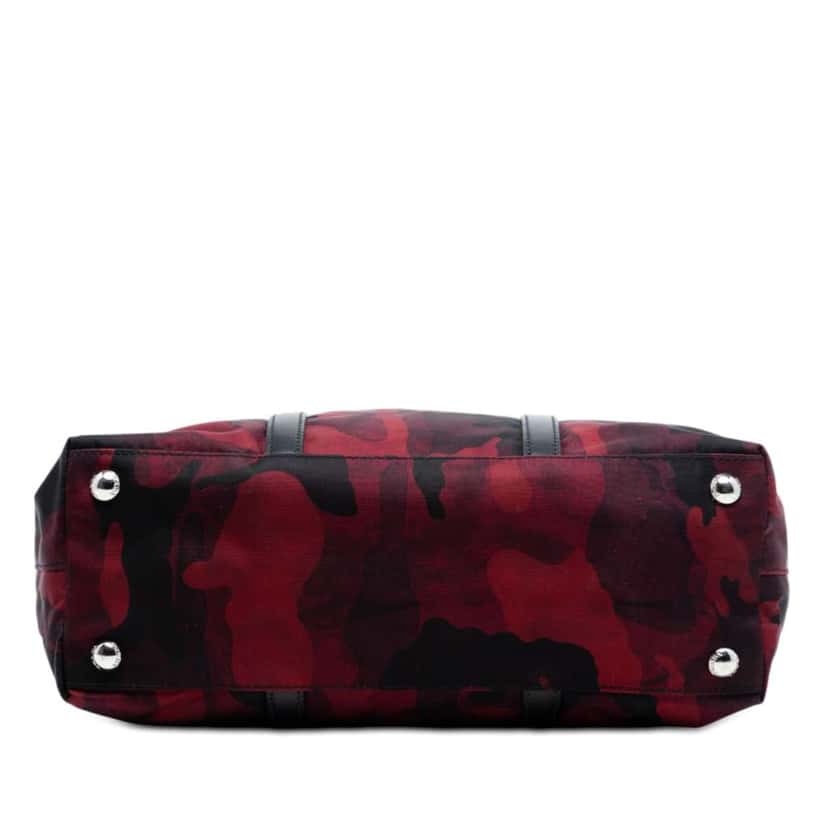 Prada Tessuto Camouflage Satchel Red Good condition - Inside View